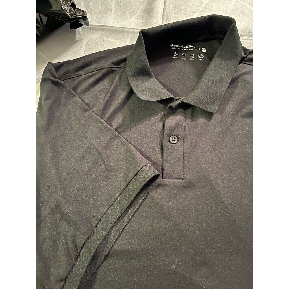 Abercrombie & Fitch Shirt Men's Size 2XL XXL Air Knit Polo Short Sleeve